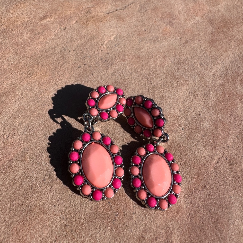 Paparazzi CLIP-ON Pink Earrings